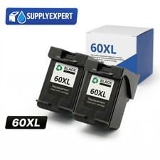 2PK compatible For HP 60XL 60XL Black Ink CC641WN 60 XL ENVY 100 picture