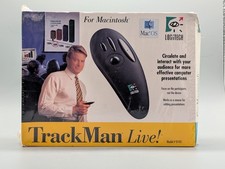 Logitech TrackMan Live Macintosh Cordless Trackball Mouse New Old Stock Vintage picture
