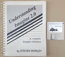 Understanding Imagine 3D 2.0 Book w/Disk ©1992 Steven Worley for Commodore Amiga picture