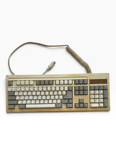Vintage HQK RB-2001 Mechanical Keyboard PS/2 Connector Beige Retro Computer picture
