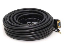 Monoprice 50ft Super VGA HD15 M/M CL2 Rated Cable W/ Stereo Audio, Gold Plated picture