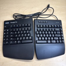 Kinesis Freestyle Pro Split Red Quiet Ergonomic Keyboard USB Wired KB900 - Black picture