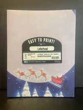Great Papers Christmas Letterhead Santa Sleigh Ride 967152 100 Sheets USA picture