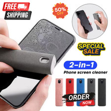2-in-1 Screen Cleaner Spray Bottle with Microfiber Cloth for Phones & Tablets picture