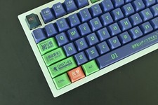 Eva Unit 01 Mecha Robot Japanese Anime Theme Keycap Set for Mechanical Keyboard picture