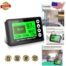 Universal 500A Battery Monitor RV 10-120V, High Precision, Programmable Alarm picture