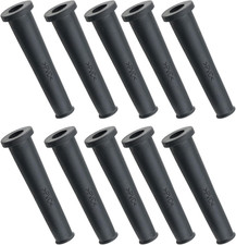Cord Boot Protector  10PCS PVC Strain Relief Cable Sleeve Hose Rubber Black picture