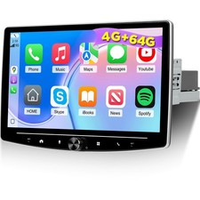 [4G+64G] 10 inch Android Single Din Car Stereo Rotatable Carplay Radio picture