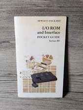 1982 Vtg HP Series 80 I/O ROM Interface Pocket Guide Rare Calculator Manual HTF picture