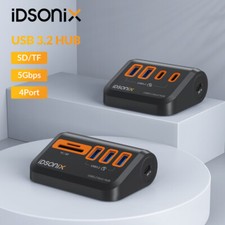 iDsonix USB C Hub 4/7 Ports USB 3.2 Gen 2 Type A ports SD/TF card slot 5/10gbps picture