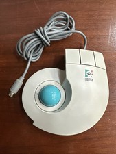 Vintage Logitech T-CD2-6F Trackman Stationary Trackball Mouse picture