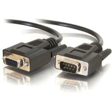 C2G 25ft DB9 M/F Extension Cable - Black  picture