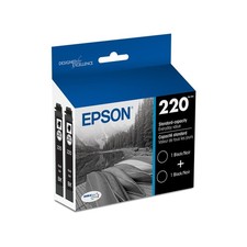 Epson 220 DURABrite Ultra Ink Standard Capacity Black Dual Cartridge Pack (T2201 picture