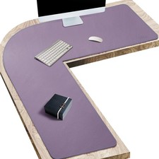 Vyaaa 51 Inch Large L-Shaped Leather Desk Pad Protectorlarge Gaming Mouse Pad picture