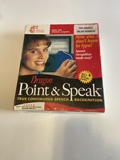 Vintage Dragon Point And Speak PC Software W/Mic Speak Naturally Dictation picture
