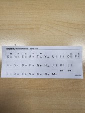 Korean English Keyboard Sticker for Laptop and Desktop Keyboard White picture