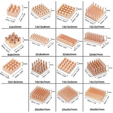 Pure Copper Pin Fin Heatsink Adhesive Cooler for VRM MOS RAM IC CHIP PCB LAPTOP picture