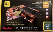Kodak P570 Personal Handheld Photo Scanner w/ Cords & Box No MicroSD Card picture