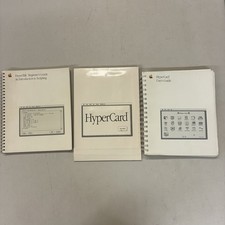 Vtg APPLE HyperCard Software Macintosh w/ HyperTalk Beginner's & Hypercard Guide picture