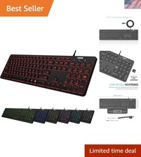Modern RGB Backlit USB Keyboard – Comfortable, Stylish & Multi-Functional picture
