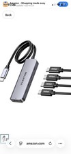 LENTION 2FT USB-C to USB-C Cable 10Gbps 100W PD 4K Video Data Lead CE31s Gray picture