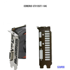 New FOR ASUS CERBERUS-GTX1050TI-O4G Graphics Card IO BackPlate I/O SHIELD Panel picture