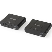 Startech USB2G4LEXT2NA 4 PORT USB 2.0 EXTENDER HUB USB-A OVER CAT5/6 ETHERNET RJ picture