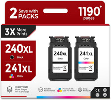 240XL 241XL Ink Cartridge Replacement for Canon PG 240 CL 241 XL Combo Pack picture