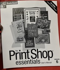 1998 Brøderbund The Print Shop Essentials Version 6 User's Manual~Vintage picture