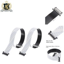 600mm FFC FPC Cable 51 Pin - Lightweight & High-Density Solution for LCDs (2Pcs) picture