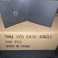 SLIM Black Single Cases 7MM Lot - 200pc picture