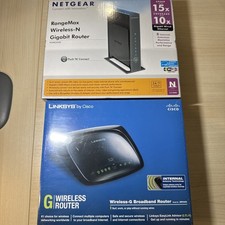 Netgear WNR3500 RangeMax Wireless N Gigabit & Linksys Cisco Wireless G Router picture