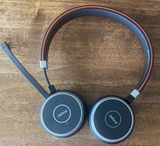 Jabra Evolve 65 SE Link380a MS Wireless Stereo Headset Noise Cancelling Mic Case picture