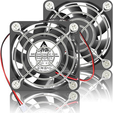 GDSTIME 60Mm X 15Mm 12V 2-Pin Cooling Fan Dual Ball Bearing High Speed 2Pcs picture