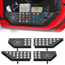 Metal Front Door Storage Pockets Fit for Jeep WranglerDoor Side Insert Organi... picture