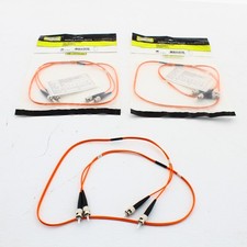 3 Hubbell Fiber Optic Patch Cords Plenum OM2 Cable Dupl MM ST-ST 1m DFPCSTSTD1MM picture