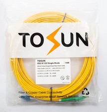 10 M Metres LC UPC to LC APC Duplex OS2 9/125 Single Mode Fibre Patch Cable New picture