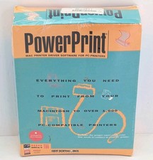Sealed NOS Powerprint GDT Mac Printer Driver for PC Vintage Computing Software picture