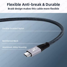 UGOURD Thunderbolt 4 Multi‑Style Right Angle Cable USB 4 Elbow USB‑C Cable 40Gbp picture