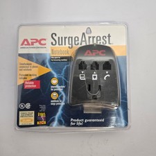 APC SurgeArrest Notebook Model PNote1 Phone Line Surge Protector NEW Black picture