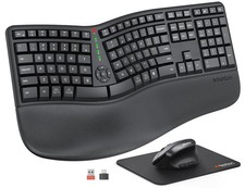 Ergonomic Keyboard and Mouse Combo, Split Design, Vertical Mouse picture