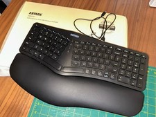 Arteck HW315 Split Ergonomic 2.4G USB Wireless Keyboard w/ Cushion New Open Box picture