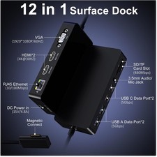 Surface Pro Docking Station with 12 Ports & Fast Charging picture