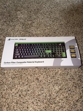 ATTACK SHARK R98HE Wired RT 8K Mechanical RGB Gaming Keyboard - Black Green picture