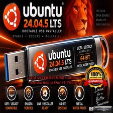 Ubuntu 24.04.5 LTS Bootable USB Installer | UEFI/Legacy | 64-Bit | SHA256 picture