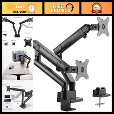 Premium Aluminum Dual Monitor Desk Mount, Full Motion Arm for Ultrawide Screens picture