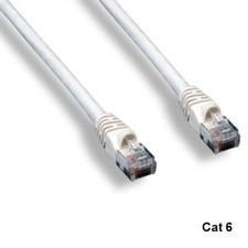 KNTK White 100ft Cat6 UTP Patch Cord 24AWG 550MHz Panel Router Networking RJ45 picture