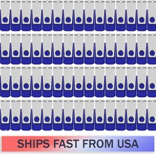 Kootion 32GB USB 2.0 Metal Flash Drive Memory Stick 5/ 10/ 100PCS Wholesale Blue picture