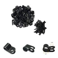 Versatile Wire Clamp Set - 1/4 Inch R-Type Clips for Secure Cable Management picture