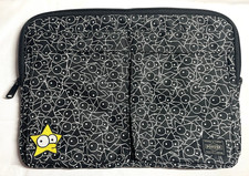 Yoshida & Co PORTER THE SIMPSONS Lisa Laptop Document Sleeve Bag Black picture